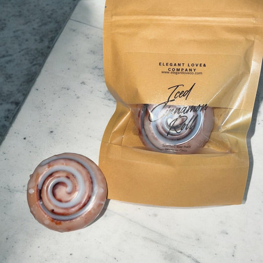 Iced Cinnamon Roll Wax melt - Elegant Love & Company