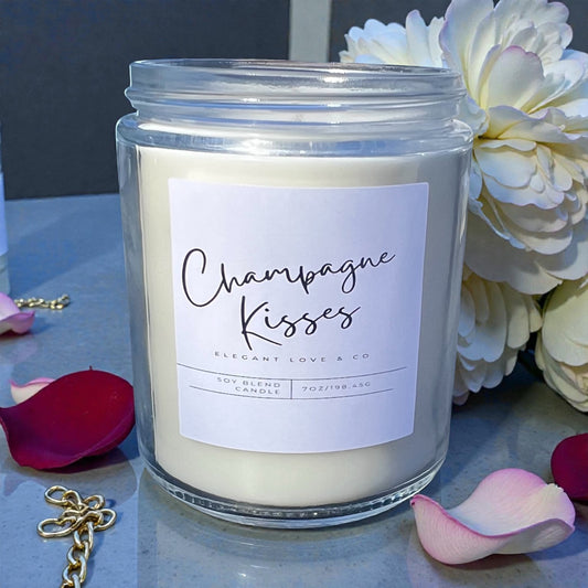 Champagne Kisses Scented Candle- 7 oz